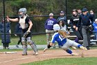 Softball vs Emerson  Wheaton College Softball vs Emerson College in game 2 of their doubleheader. - Photo by Keith Nordstrom : Wheaton, Softball